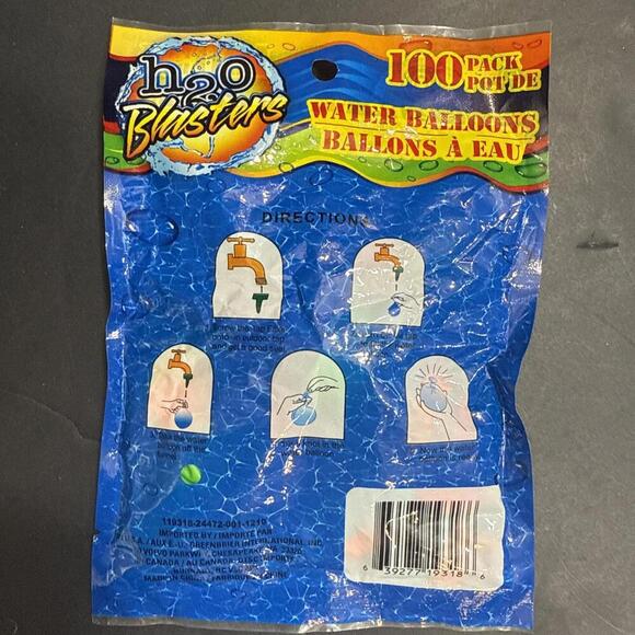 H2O Blasters Water Balloons 100 Count Water Bomb Filler Y2K Classic Old Style - Picture 5 of 13